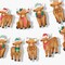 Big Dot of Happiness; Big Dot of Happiness Highland Christmas Cow Garland Banner, Rustic Holiday Decor Backdrop, 30 Feet of Cord, 15 Paper Hairy Coo Shapes Double-Sided; Category:Banners; Image:2
